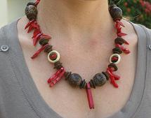 Fire Coral necklace